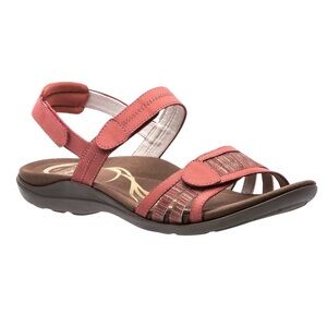 ABEO Brynn Sandals Women's 12 Narrow Comfort Metatarsal Low Heel Red NEW